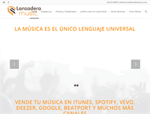 Tablet Screenshot of lanzaderamusic.com